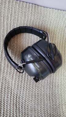 Razor Slim Electronic Muffs - Translucent Smoke Hearing Protection
